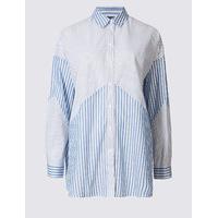 Limited Edition Pure Cotton Mix Stripe Long Sleeve Shirt