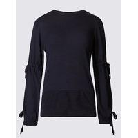 Limited Edition Drawstring Detail Round Neck Jumper