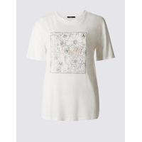 Limited Edition Modal Blend Floral Print T-Shirt