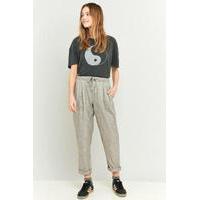 Light Before Dark Tie Front Tonic Grey Trousers, GREY