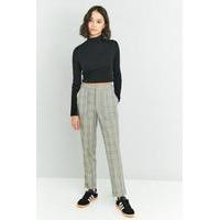 light before dark yellow check tapered trousers yellow