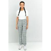 light before dark grey checked tapered trousers grey