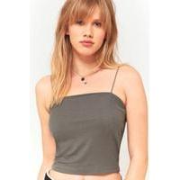 Light Before Dark Square Neck Tank Top, KHAKI