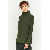 light before dark slouchy turtleneck jumper khaki