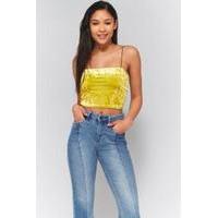 light before dark velvet 90s cami dark yellow