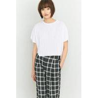 Light Before Dark Boxy Pleated T-shirt, WHITE