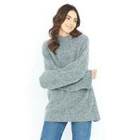 light before dark regal oversized grey jumper grey