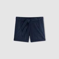 Linen Shorts with Tie Belt