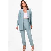 lilly slinky duster tapered trouser co ord silver