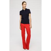 linen straight leg trousers