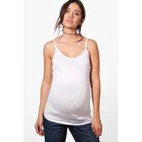 Lily Nursing Cami With Clips - white