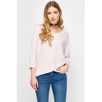 Light Pink V-Neck Top