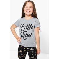 Little Rebel Tee - grey