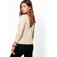 Lisa V Back Top - sand