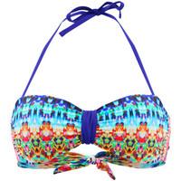 Livia Multicolor Bandeau Swimsuit Aurora Folie women\'s Mix & match swimwear in Multicolour