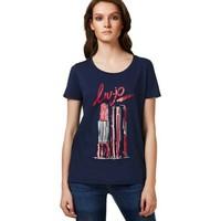 liu jo w17247j0231 t shirt women womens t shirt in blue