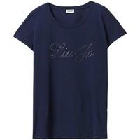 liu jo f17212j9122 t shirt women womens t shirt in blue