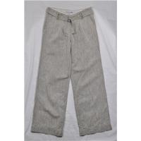 linen mix trousers by fat face size 32 grey trousers