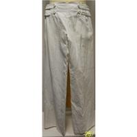 limited collection size m white trousers