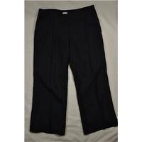 Linen trousers by East - Size: 16 - Blue - Trousers