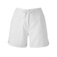Linen-Mix Tie-Waist Shorts