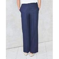 Linen Mix Wide Leg Trouser Regular