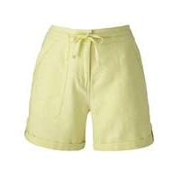 Linen-Mix Tie-Waist Shorts