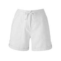 Linen-Mix Tie-Waist Shorts