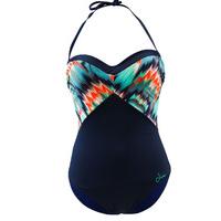 Livia 1 Piece Multicolored Bustier Swimsuit Ensenada Rosie