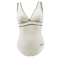 livia 1 piece beige swimsuit byblos syblie