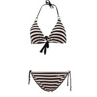Livia 2 Pieces Black and White Triangle Swimsuit Guarita Marino