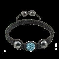 light blue crystal magnetite 10mm bracelet