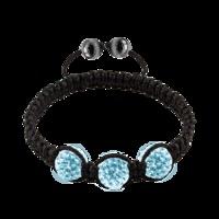 Light Blue Crystal & Magnetite 10mm Bracelet