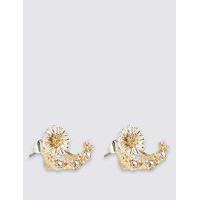 Limited Edition Diamanté Floral Stud Earrings