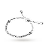 links of london effervescence xs white cord silver bracelet 50103481