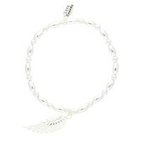 life charms angel wing silver charm bracelet