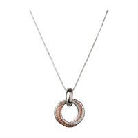 Links of London - Aurora Cluster Link Necklaces Sterling Silver / Rose Gold