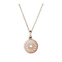 Links of London Timeless Rose Gold Plated Disc Pendant 5024.1409