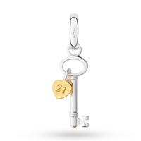 links of london silver gold vermeil 21st birthday heart key charm 5030 ...