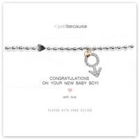 life charms baby boy silver charm bracelet