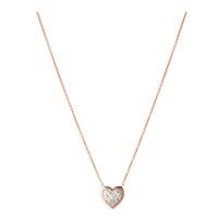 Links of London - Diamond Essentials Pavé Heart Necklace Rose Gold