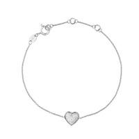 links of london diamond essentials pav heart bracelet 50102846