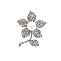 Lizzie Lee Full Pearl Flower Brooch
