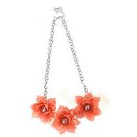 Lizzie Lee Acrylic 3 Flower Necklace