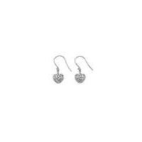 Lily & Lotty Sadie Silver Heart Earrings