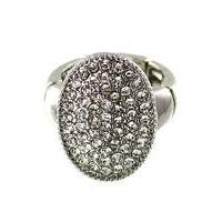 Lizzie Lee Diamante Oval Disc Ring