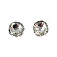 lizzie lee square glass clip earring