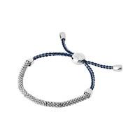 Links of London Ladies Silver Effervescence XS Blue Cord Bracelet 5010.3480
