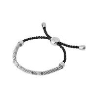 Links of London Ladies Silver Effervescence XS Grey Cord Bracelet 5010.3479