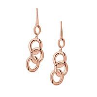 Links of London 18ct Rose Gold Vermeil Signature Drop Earrings 5040.2404